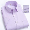 Men's Striped Short-Sleeved Business Shirt