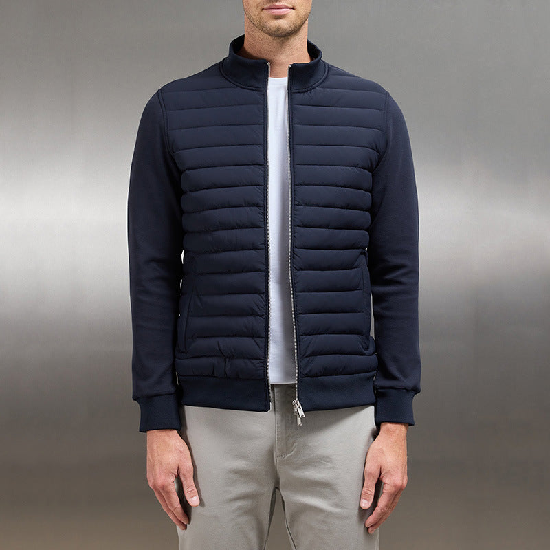 Lightweight Puffer Knit Jacket