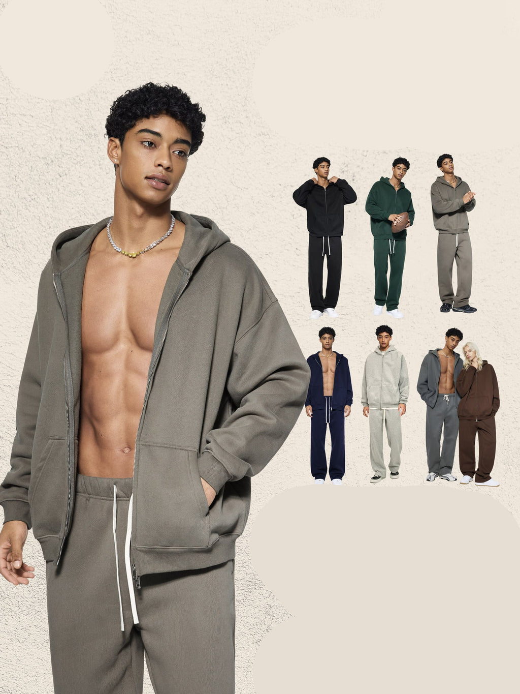 Heavyweight Thermal Dual-Zip Hoodie