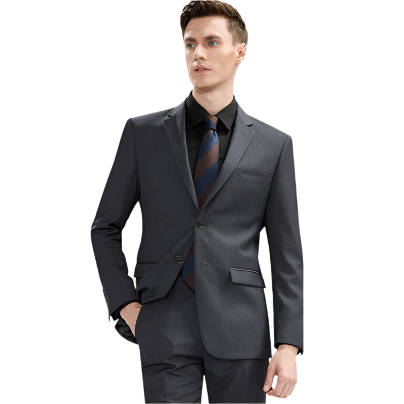 Modern fit suit with optional vest