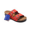 Suede Watermelon Red