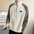Half-Zip Stand Collar Sweatshirt
