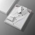 Premium Vertical Stripe Business Dress Shirt