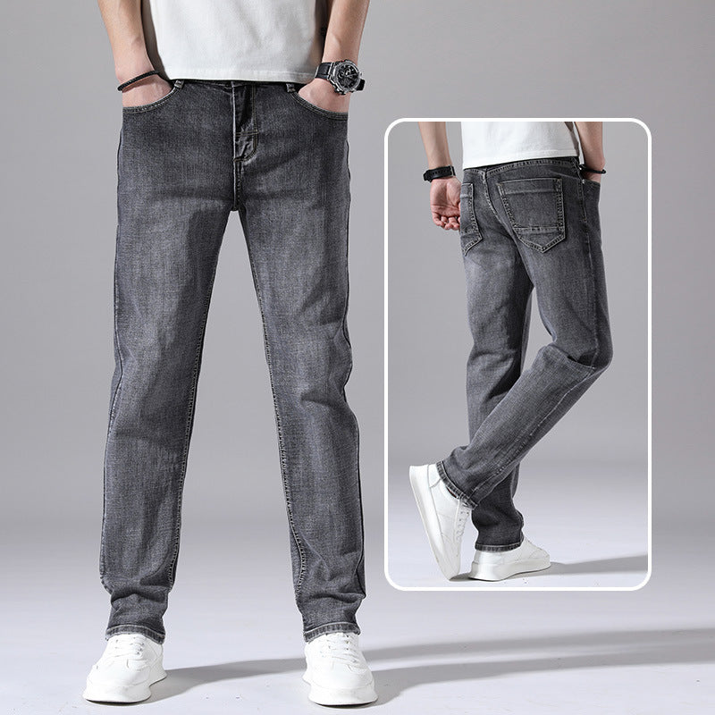 Light Wash Slim-Fit Denim Jeans
