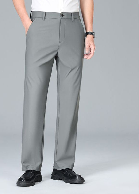 Men's Ice Silk Relaxed Fit Trousers