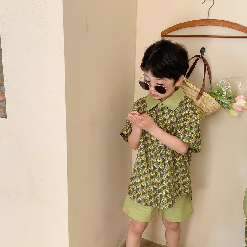Kids' Floral T-Shirt & Shorts Set