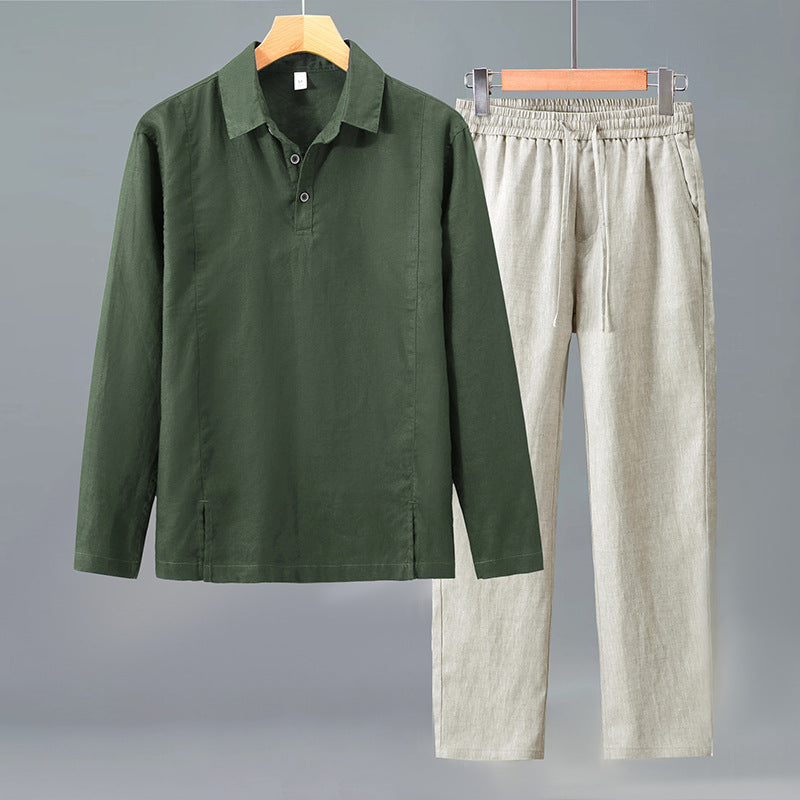Linen Texture Leisure Set