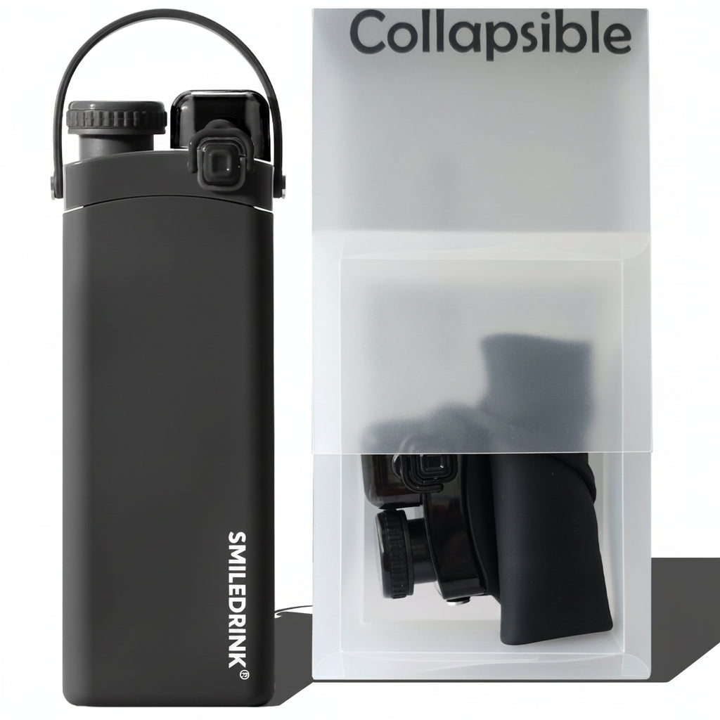 600ml Collapsible Silicone Water Bottle