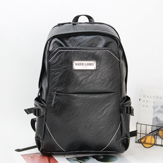 Business backpack casual men's bag waterproof fashion travel backpack large capacity computer bag student schoolbag trendy
