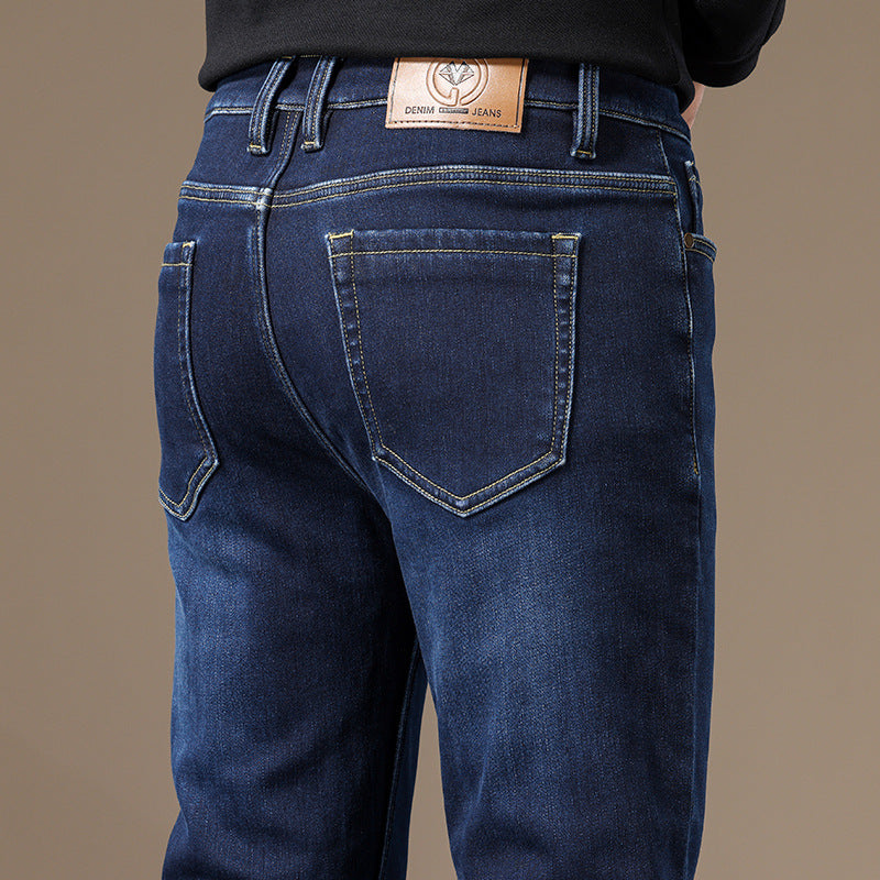 Men's Straight-Leg Thermal Denim