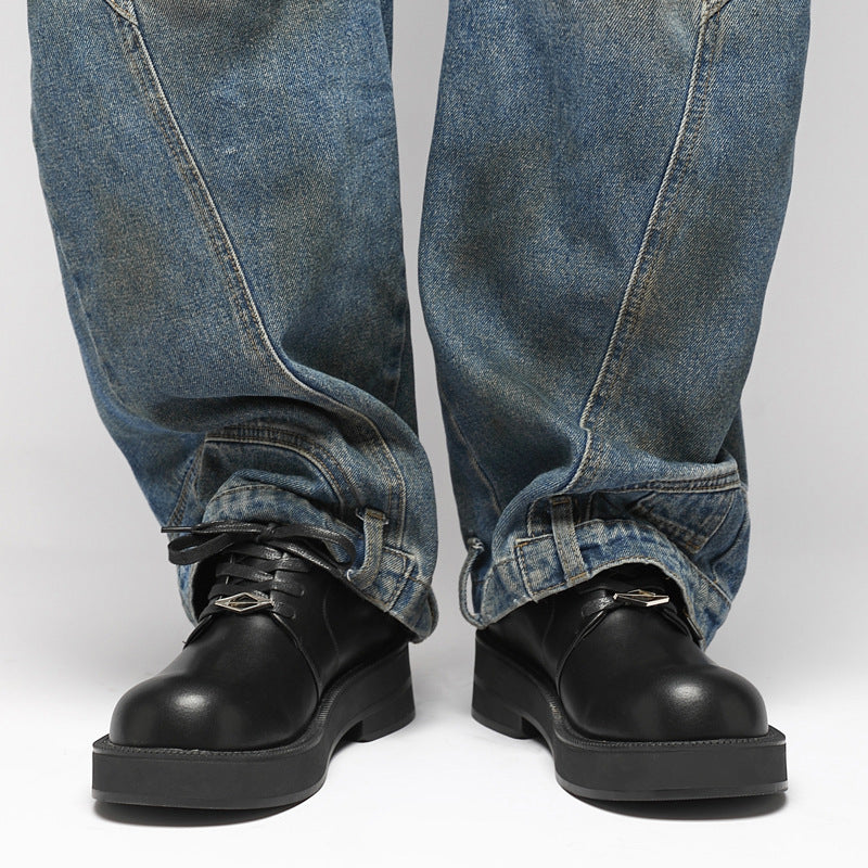 Chunky Platform Derby Shoes