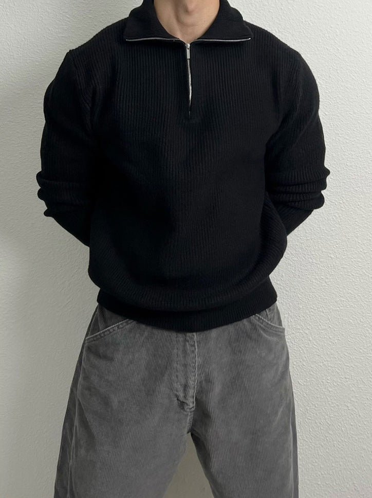 Half-Zip Knit Pullover