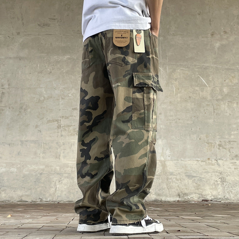 Heavyweight Vintage Loose-Fit Cargo Pants