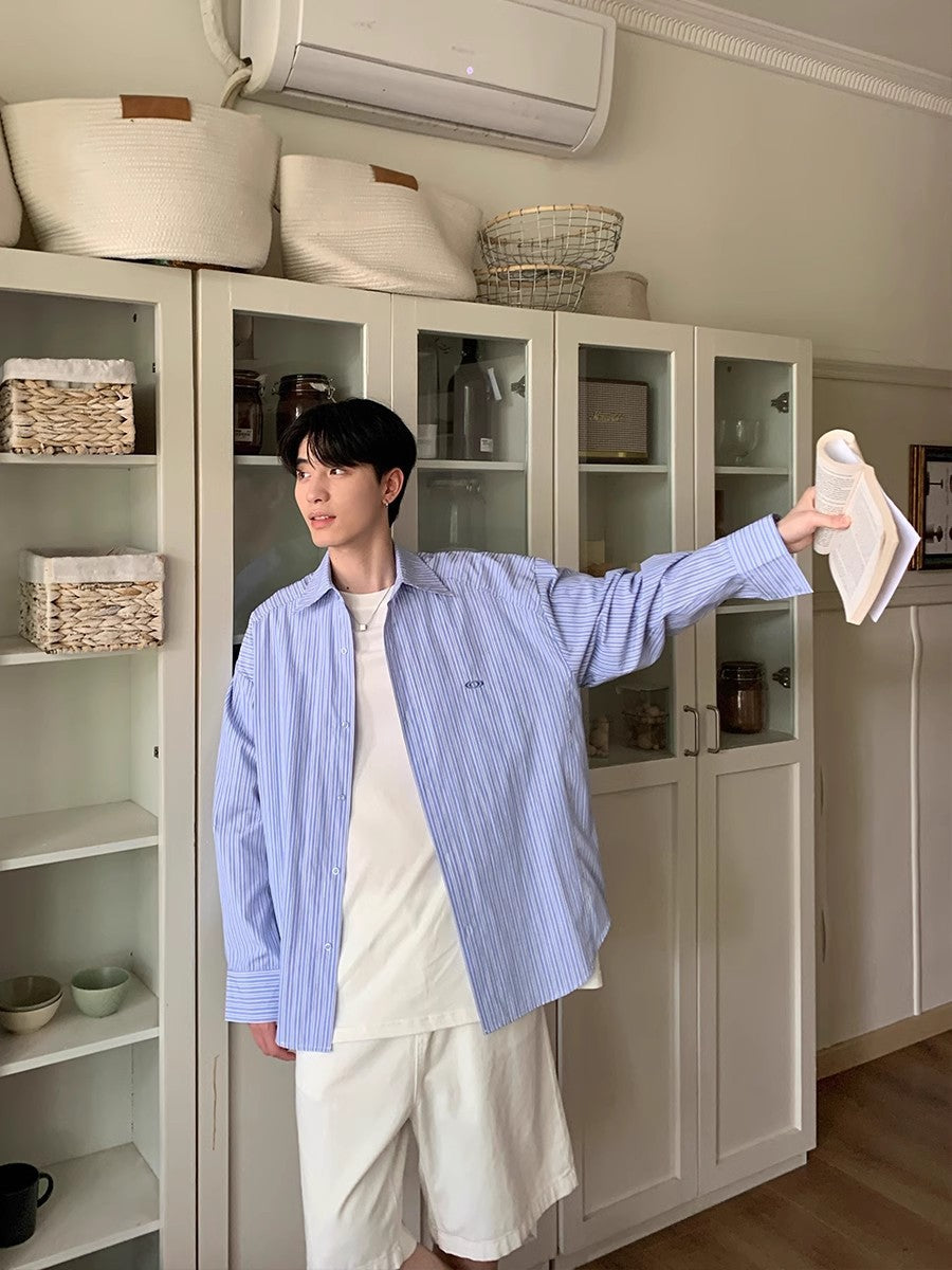 Striped Overshirt Jacket