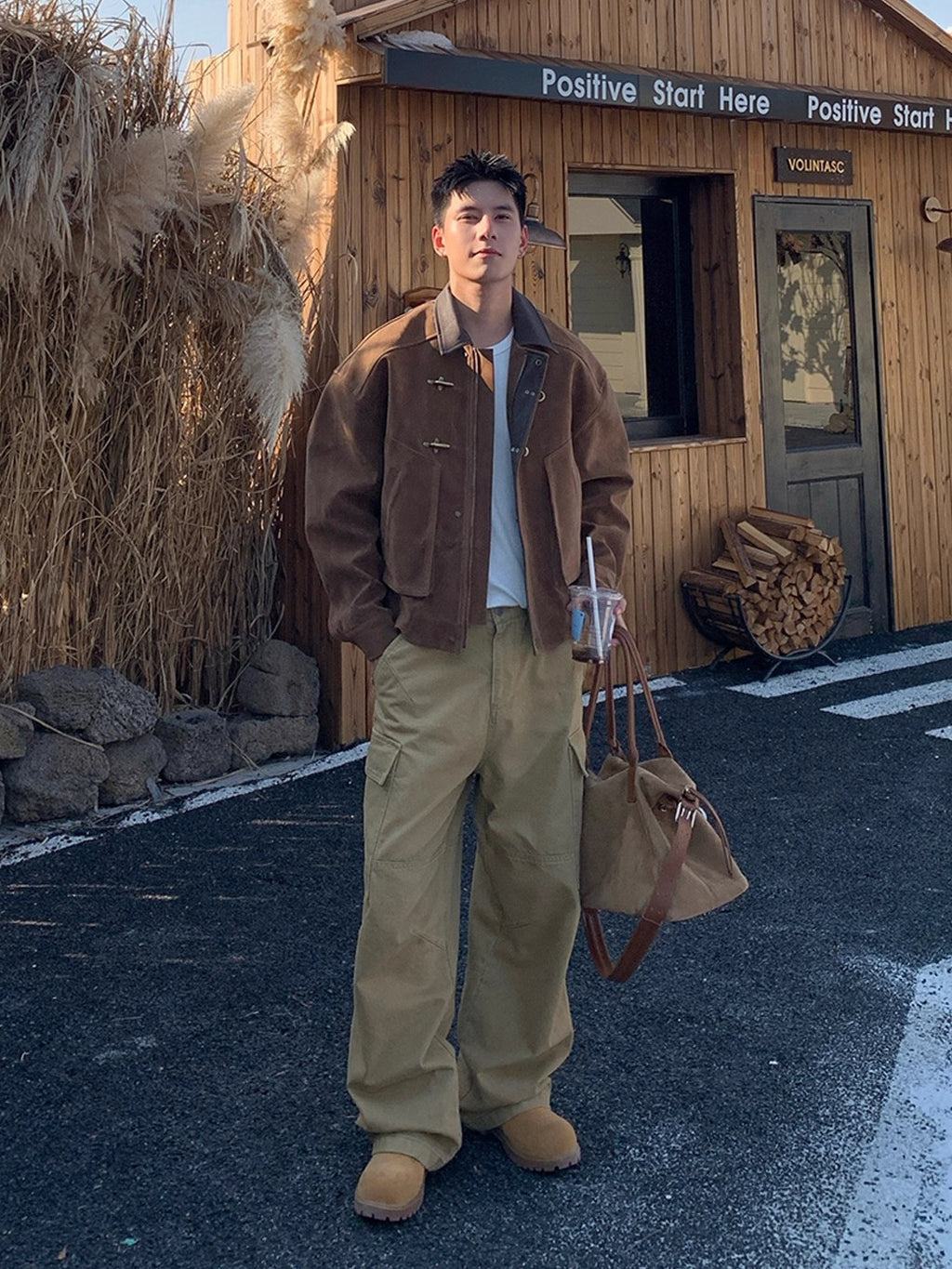 Vintage Toggle Suede Jacket