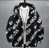 Black hooded B83 letters
