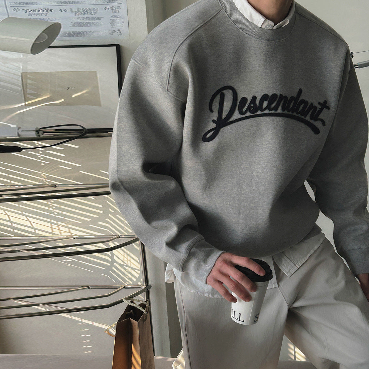 Descendant Script Oversized Crewneck