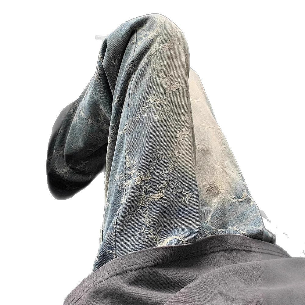 Vibe Jacquard Denim Trousers