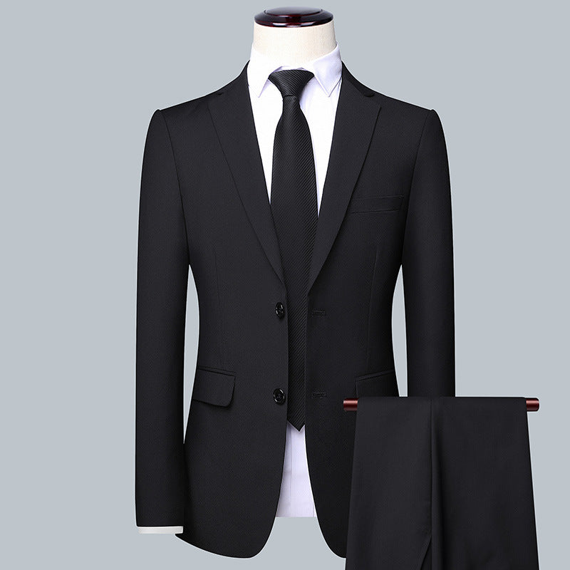 Slim Fit Three-Piece Groom Formal Suit