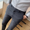 Stylish Pinstripe Slim-Fit Trousers