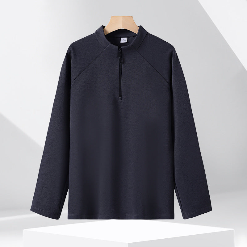 Half-Zip Stand Collar Sweatshirt