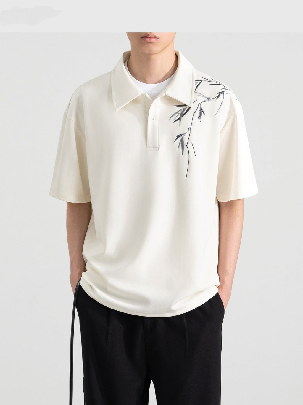 Bamboo Embroidery Polo Shirt