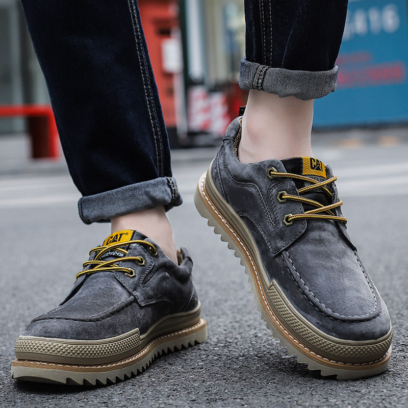 CAT Low-Top Casual Leather Shoes