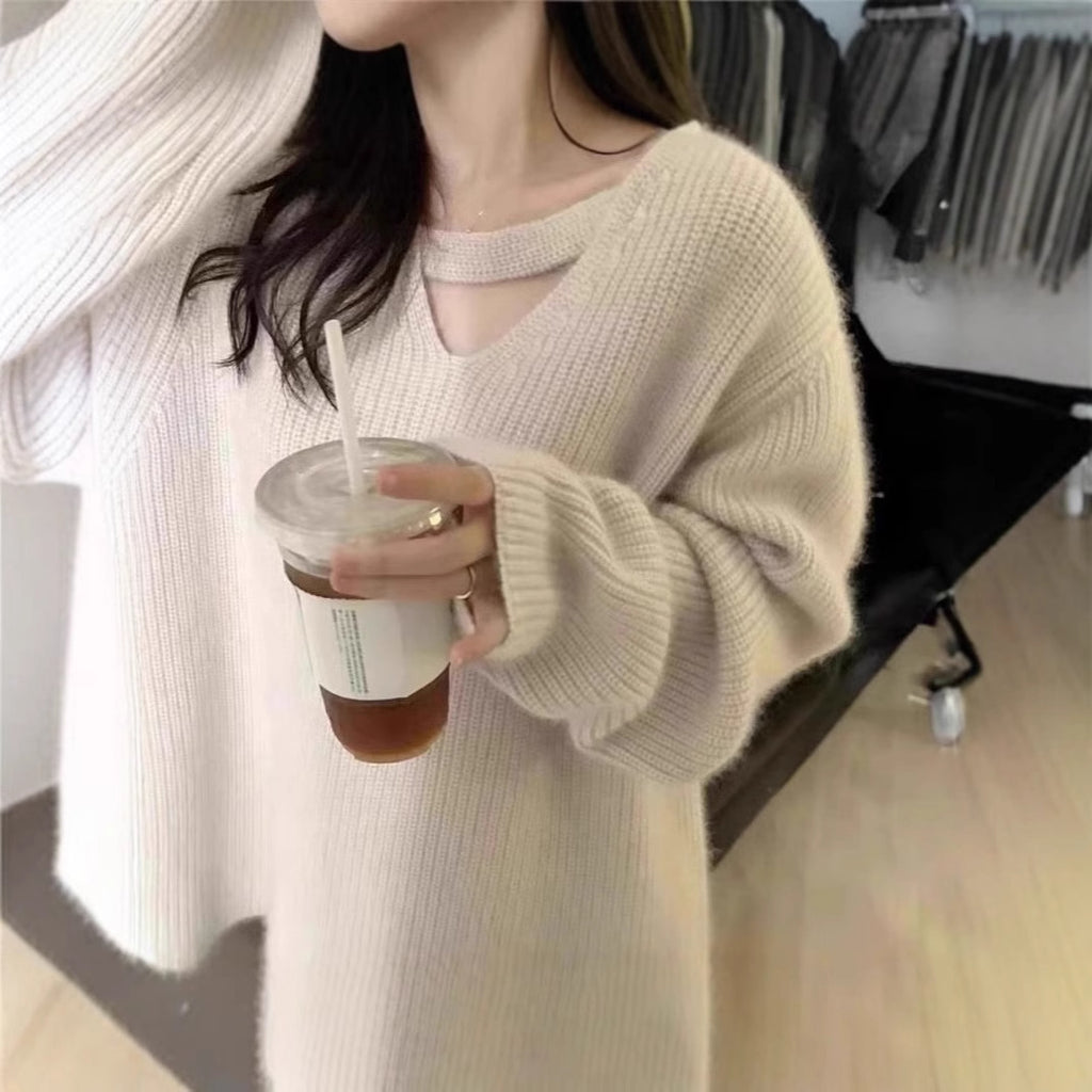 V-Neck Knit Set