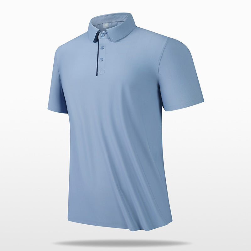 Seamless Ice Silk Polo Shirt