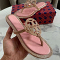 Rhinestone Thong Sandals