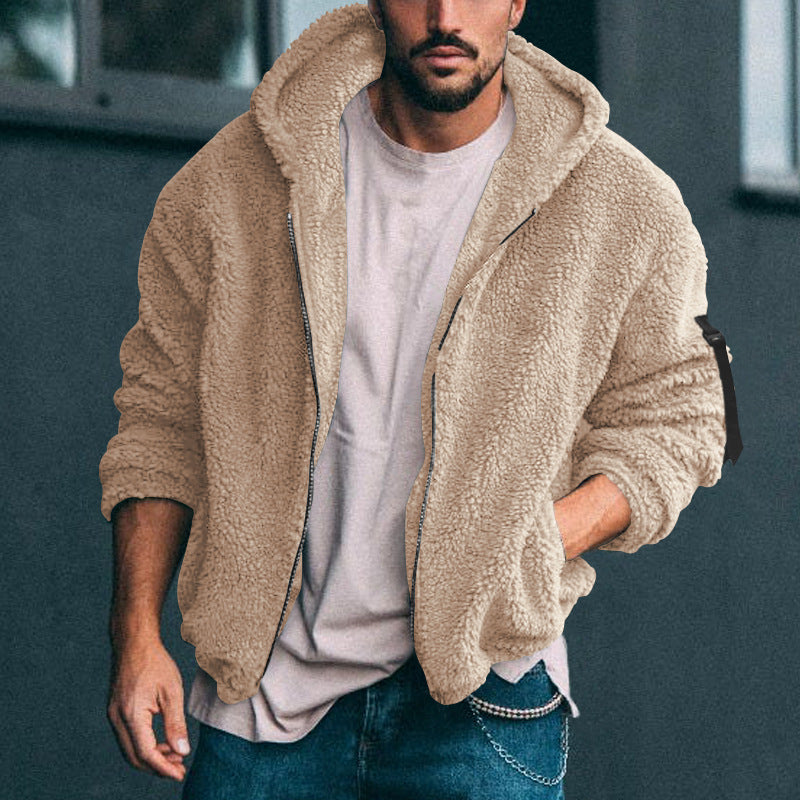 Men’s Plush Sherpa Zip Hoodie