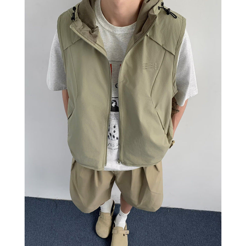 High Street Hooded Utility Gilet