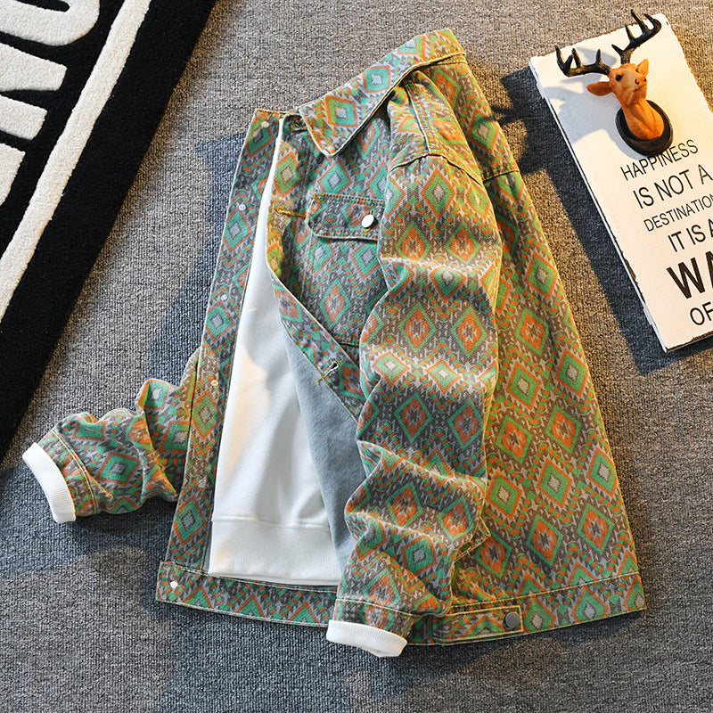 Patterned Casual Jacket