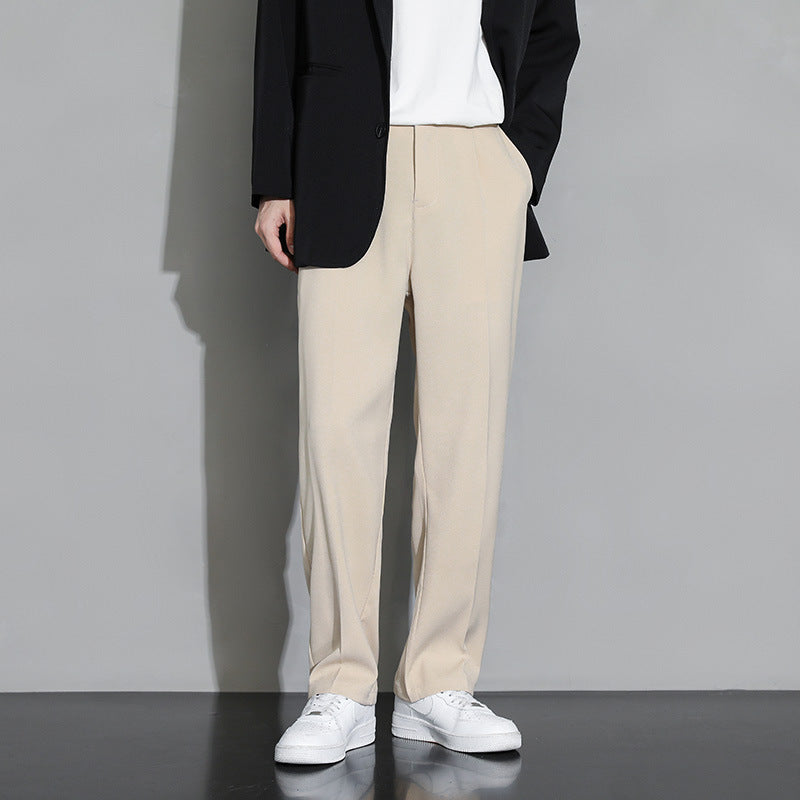 Relaxed Fit Straight Leg Trousers