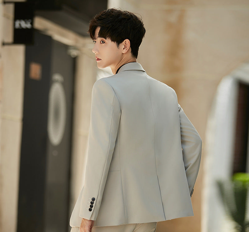 Two-piece casual men's suit