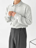 Knit Polo Cardigan Jacket