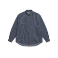 Relaxed Striped Denim Jacket Shirt