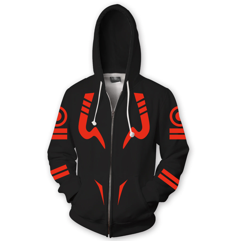 Anime-Inspired Zip Hoodie