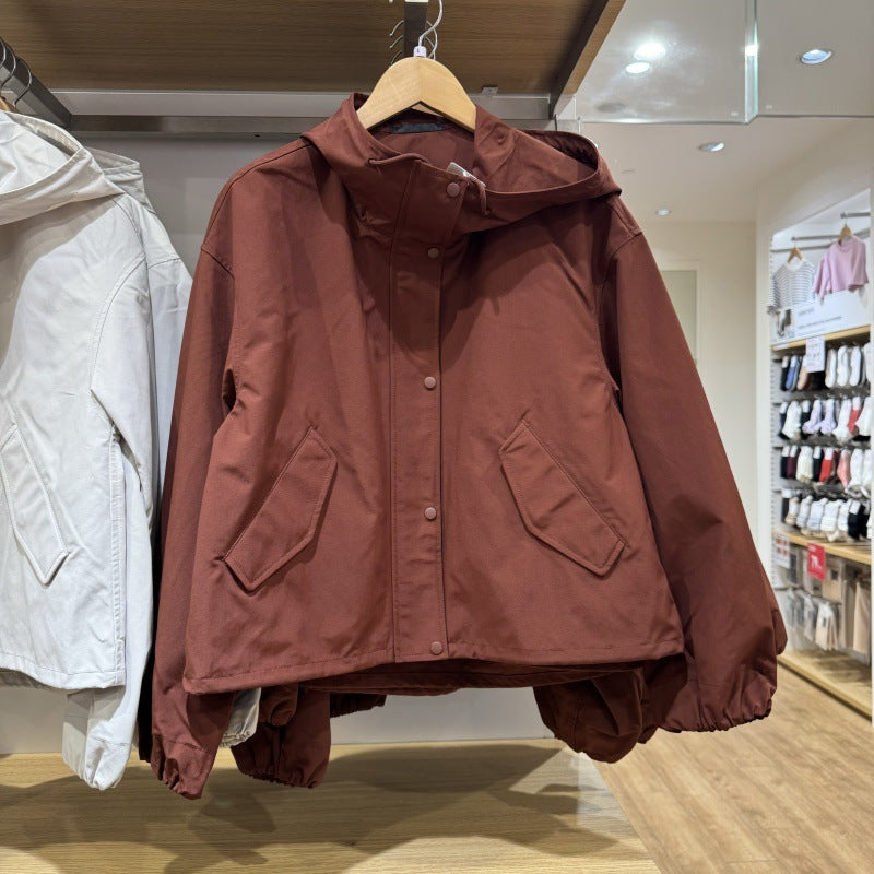 Minimalist Boxy Windbreaker