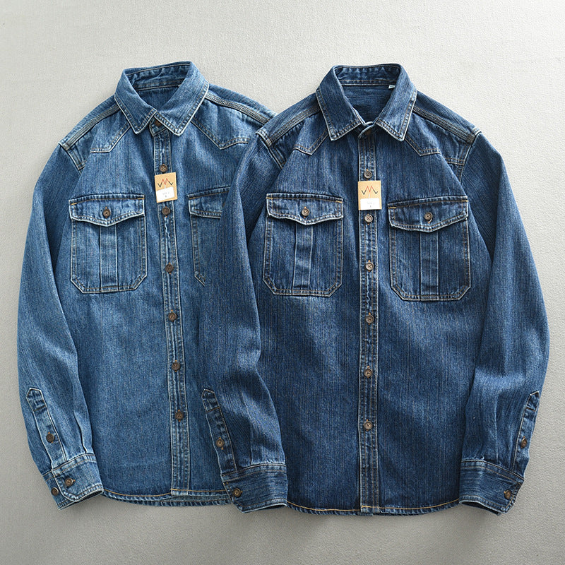 Western Denim Work Shirt