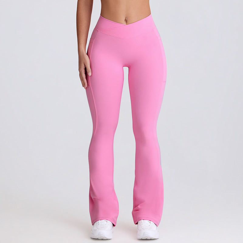 High-Waist Flared Yoga Pants