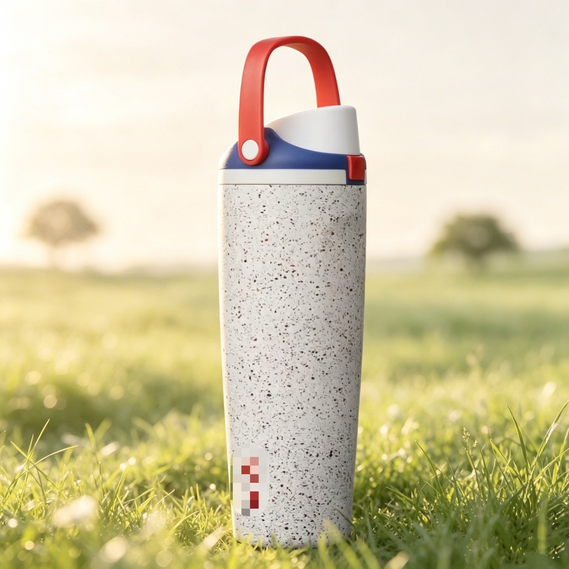 30oz Printed Insulated Water Bottle with Straw
