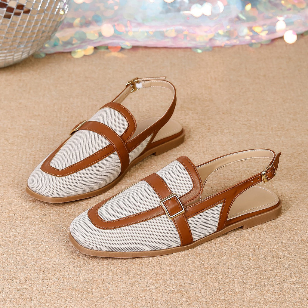 Mesh Slingback Flats