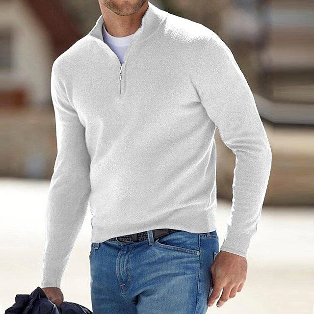 Men's Quarter-Zip Knit Pullover