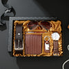 Brown (Belt + Sunglasses + Pen + Wallet + Keychain + Quartz Watch)