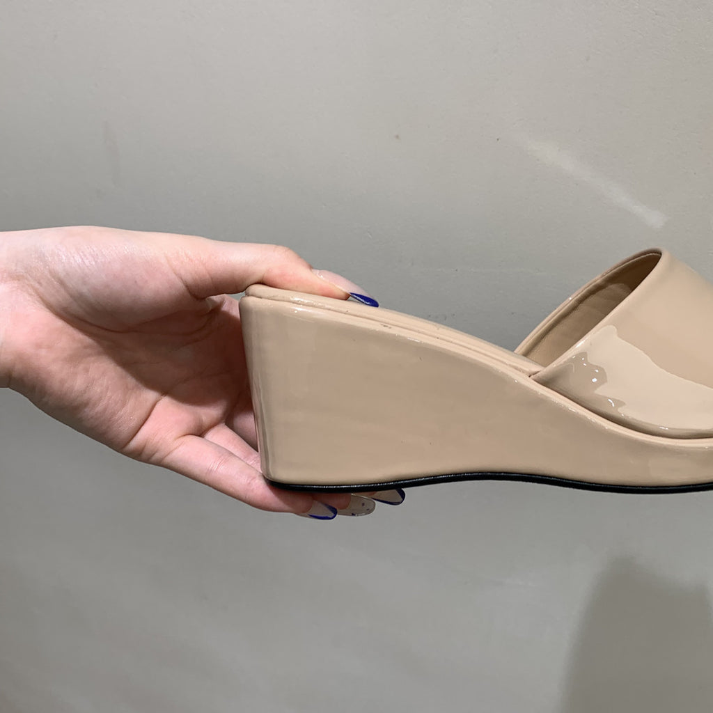 Open-Toe Wedge Slides