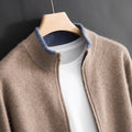 Men's Zip-Up Knit Cardigan