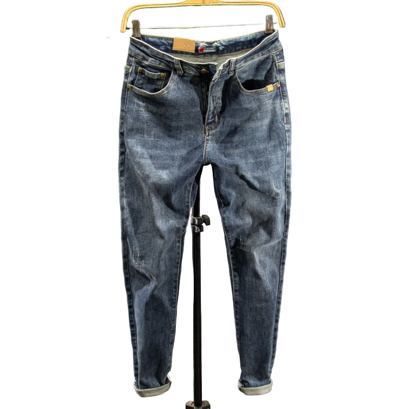 Slim-Fit Denim Pants