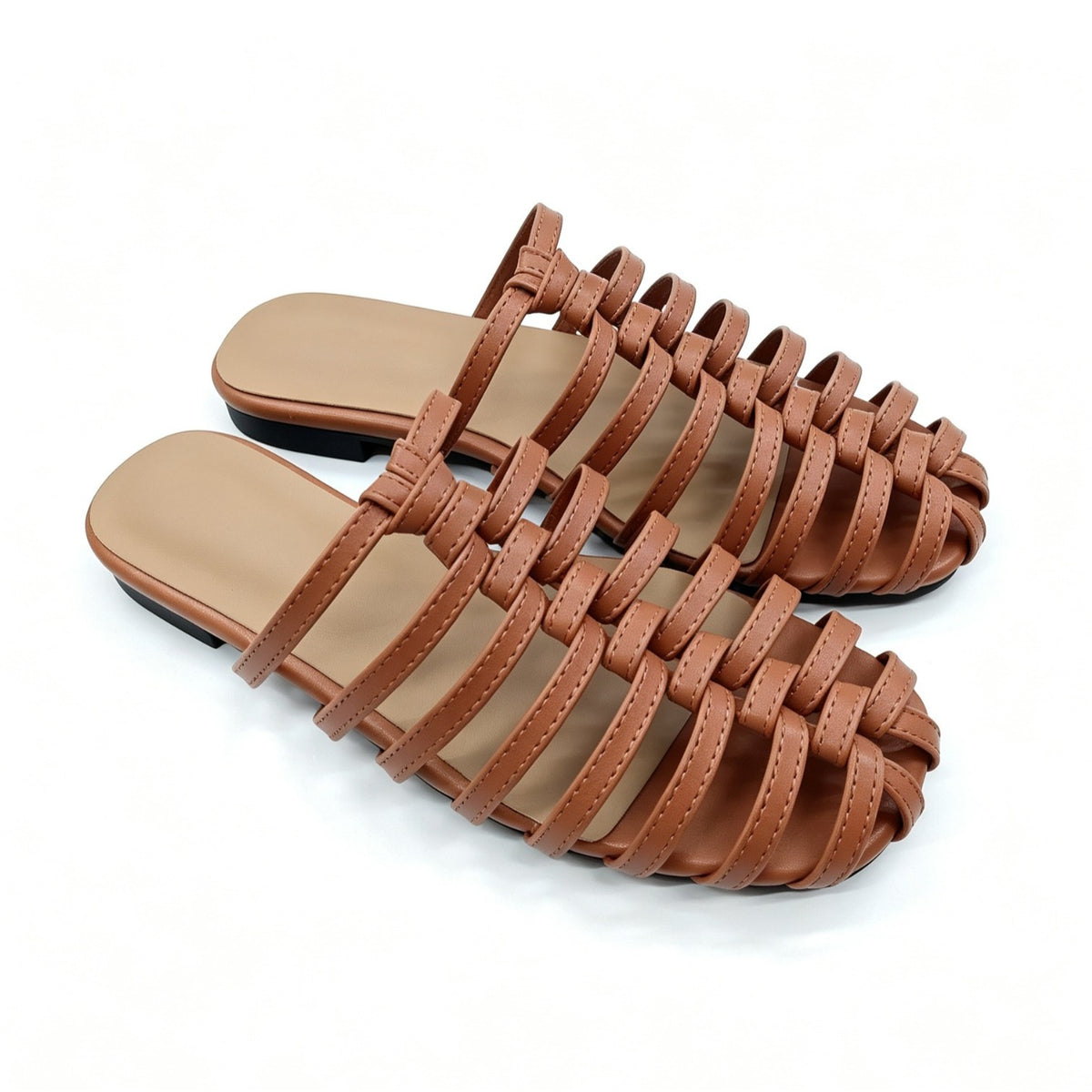 Woven Closed-Toe Slides