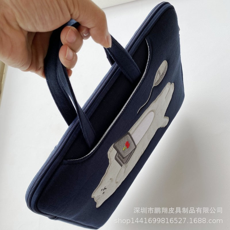 Embroidered Laptop Carrying Bag